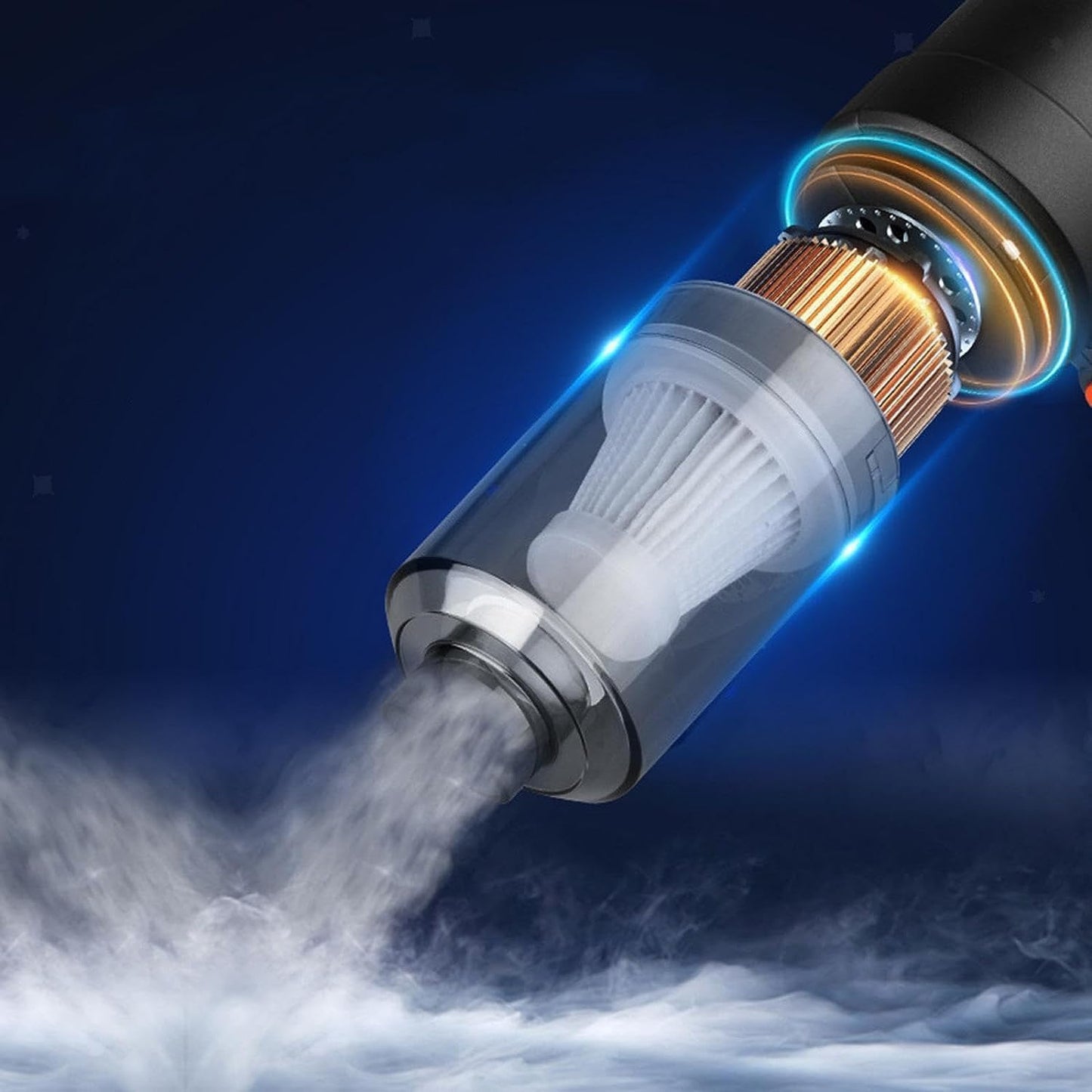 Portable Car Vacuum Cleaner with Blower | USB Rechargeable Wireless Handheld Car Vacuum Cleaner Traveling,Portable,Rechargeable (3in1vaccum)